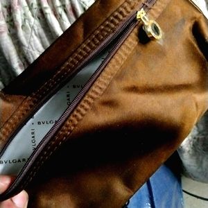 Bvlgari brown cosmetic/toilet bag